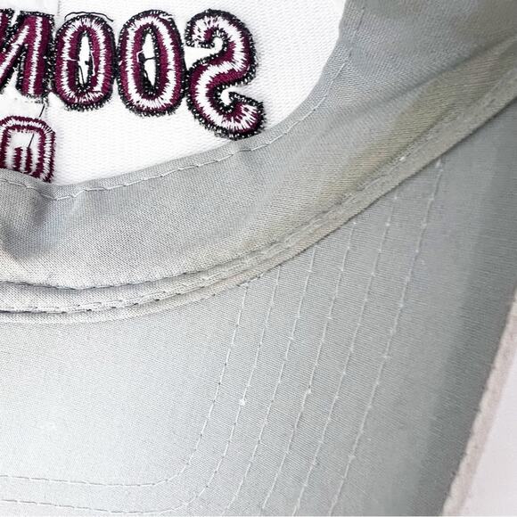 Sooners Oklahoma University White Logo Baseball Cap Unisex OS - Picture 4 of 14